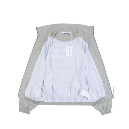 Acne Studios Light Grey Tonal 1996 Back Embroidered Zip Jacket