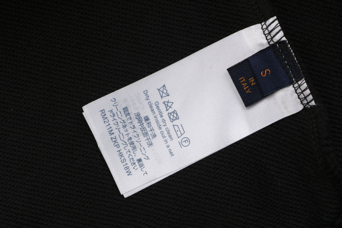 Louis Vuitton Black Multicolor Monogram Embroidered Crewneck Sweatshirt