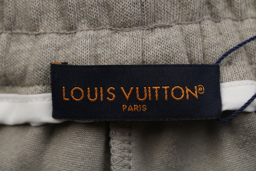 Louis Vuitton Taupe Raised Circular LV Badge Jogger Pants