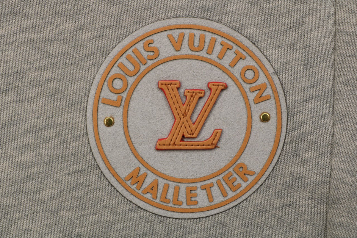 Louis Vuitton Taupe Raised Circular LV Badge Jogger Pants