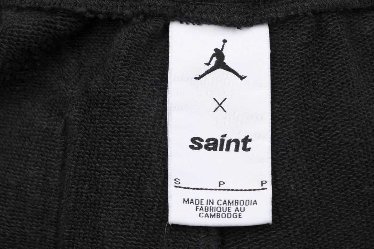 Saint Michael Jordan Wings Graphic Sweatpants - Black