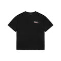 Balenciaga Distressed Cola-Style Logo T-Shirt - Black