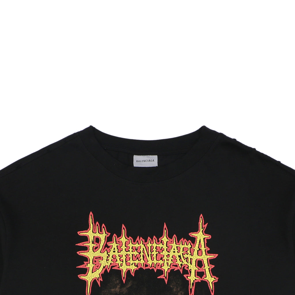 Balenciaga Shadow Church Graphic T-Shirt - Black