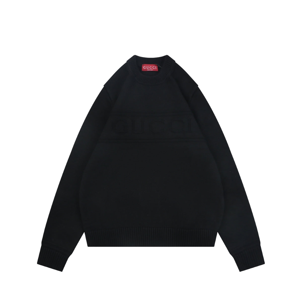 Gucci Tonal G Pattern Crewneck Sweater - Black