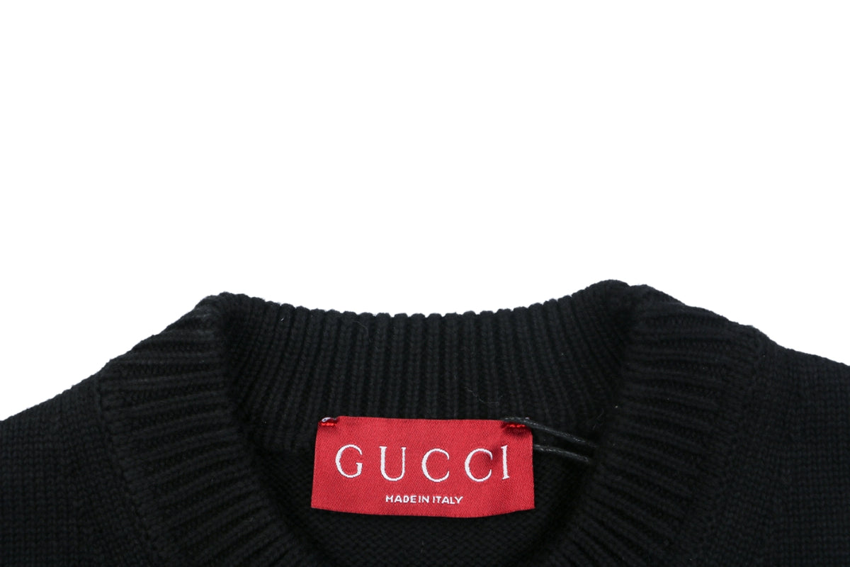 Gucci Tonal G Pattern Crewneck Sweater - Black