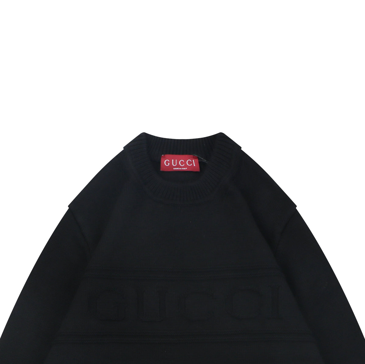 Gucci Tonal G Pattern Crewneck Sweater - Black