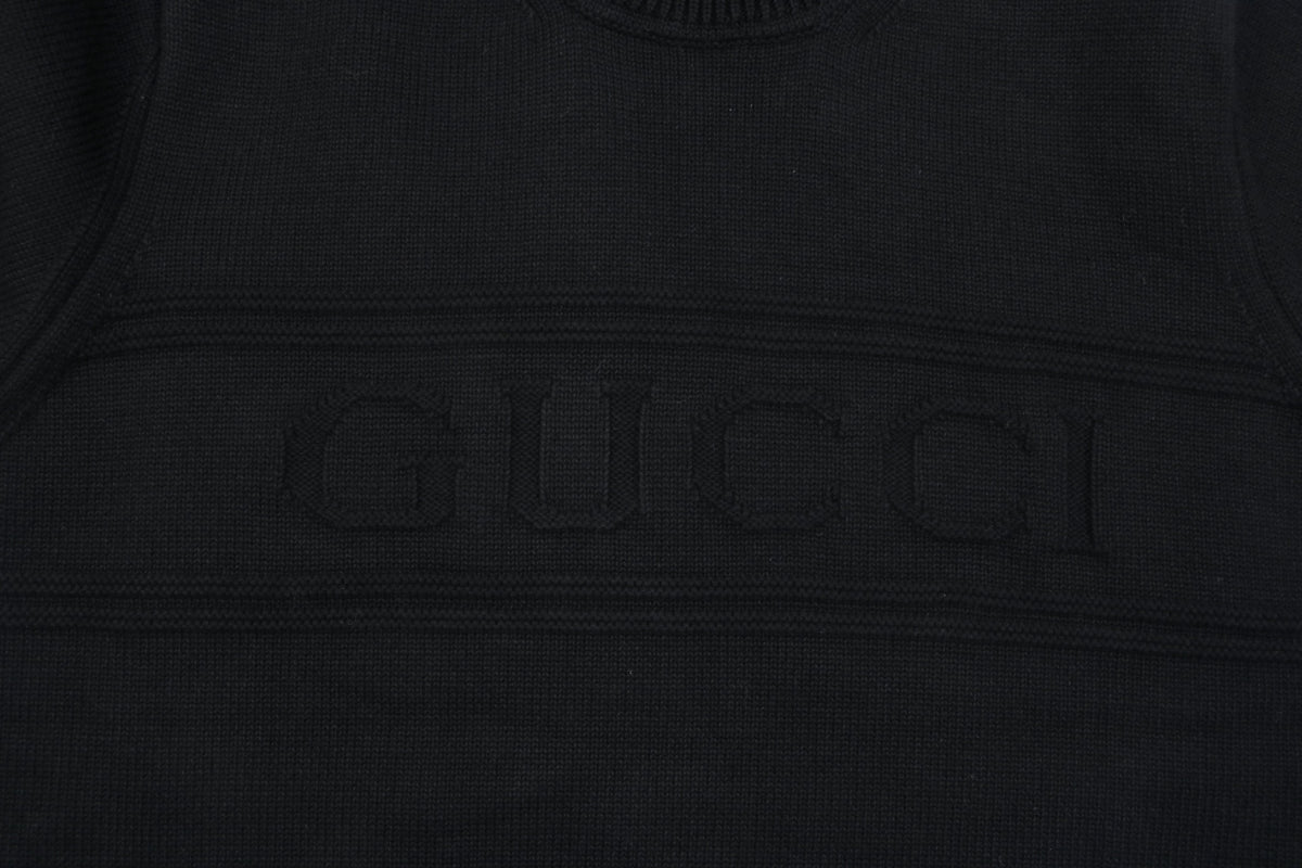 Gucci Tonal G Pattern Crewneck Sweater - Black