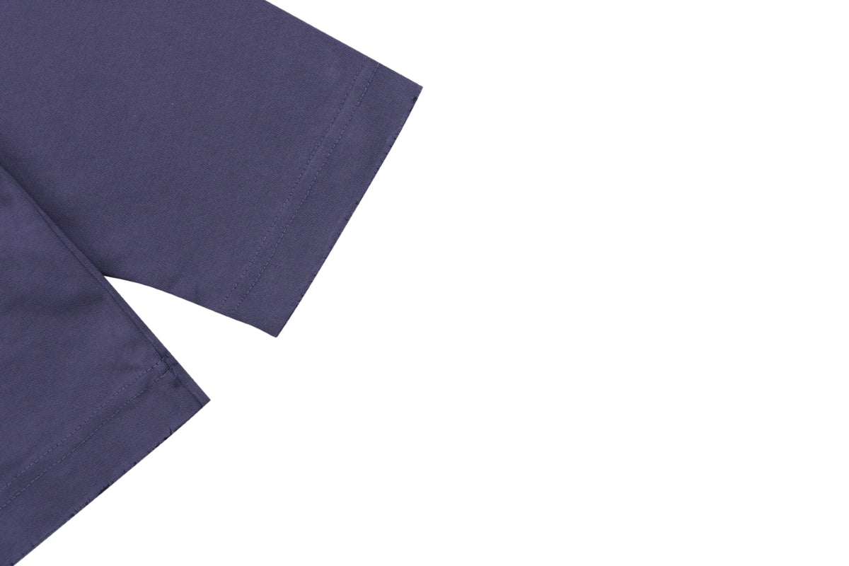Balenciaga Smoke Ring Logo Long-Sleeve T-Shirt - Purple