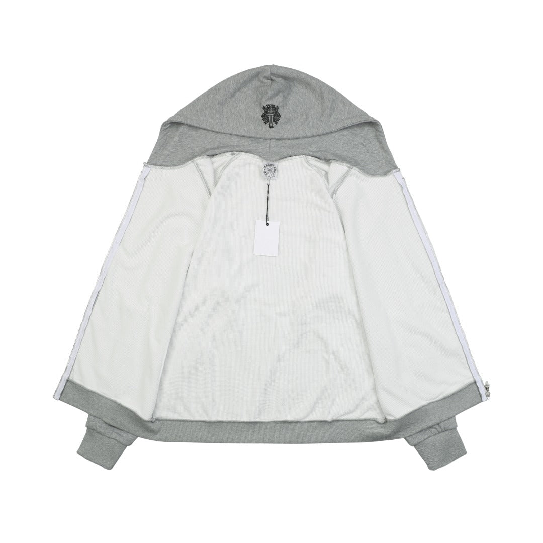 Chrome Hearts Vine & Dagger Zip-Up Hoodie - Gray